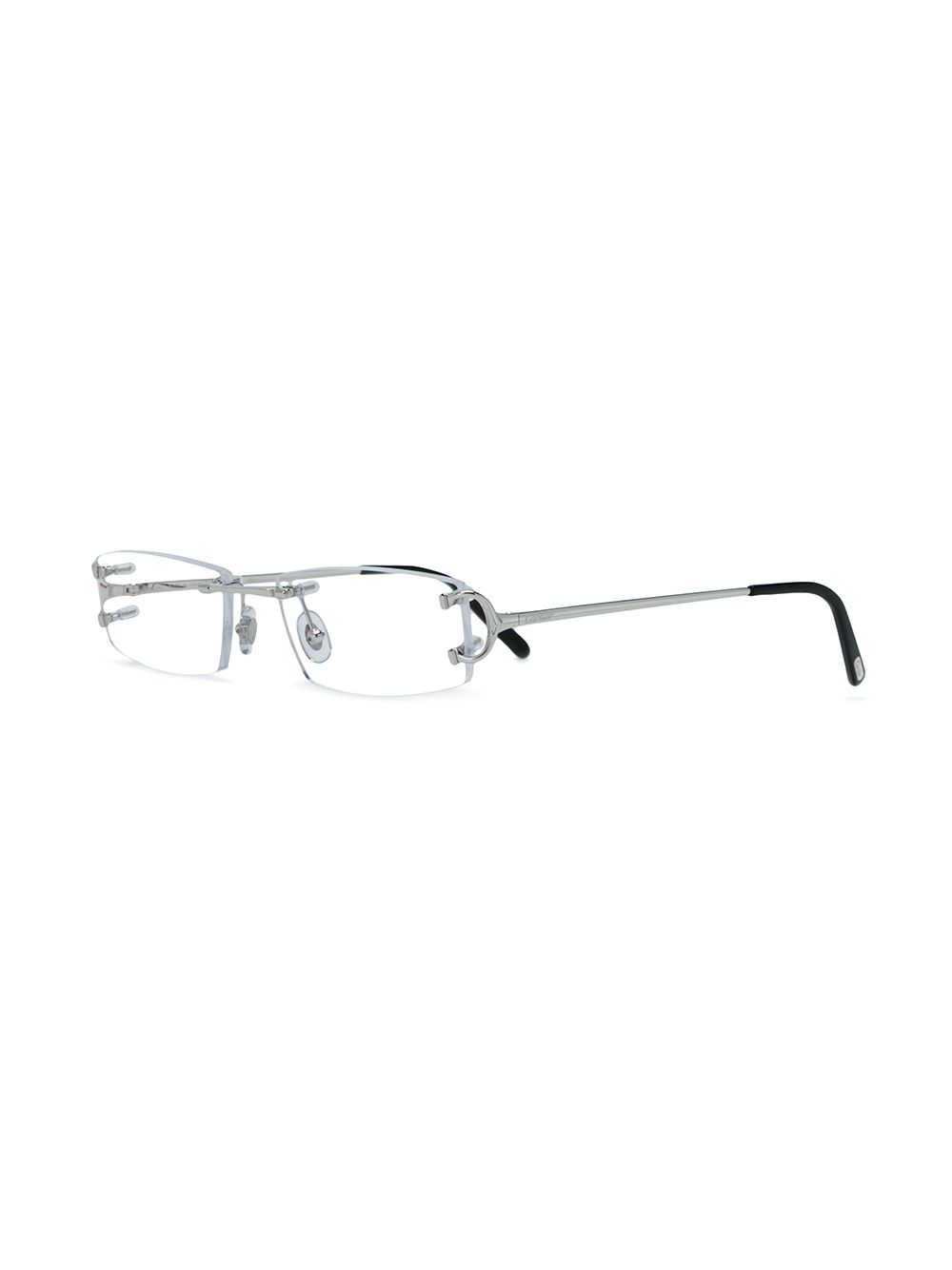 Cartier Eyewear frameless square glasses