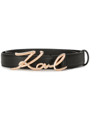 Karl Lagerfeld Signature leather belt