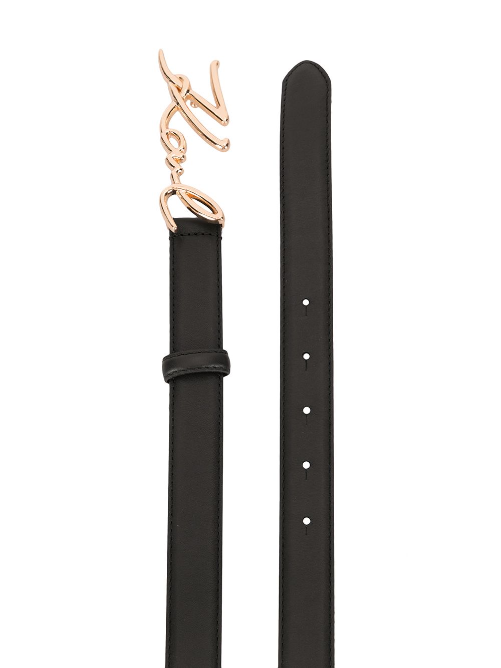 Karl Lagerfeld Signature leather belt