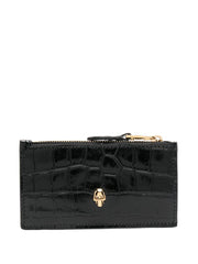 Alexander McQueen Skull flat zip purse