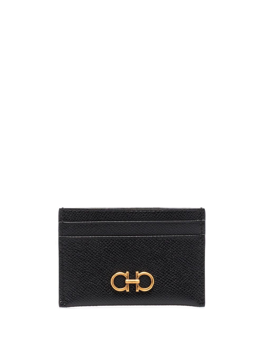 Ferragamo Gancini leather card holder