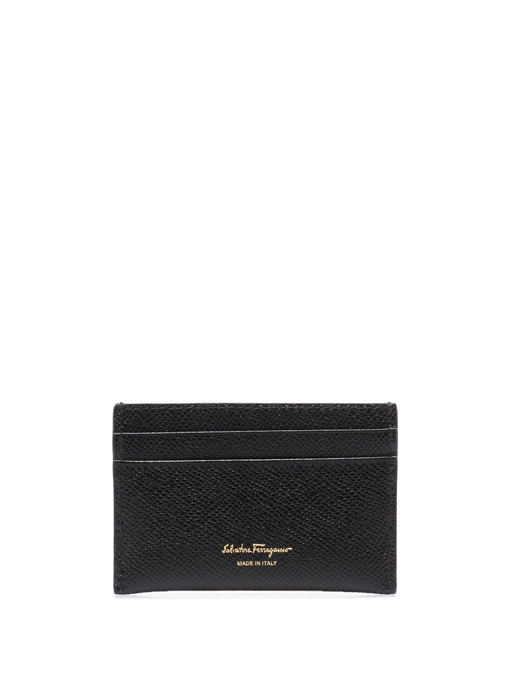 Ferragamo Gancini leather card holder