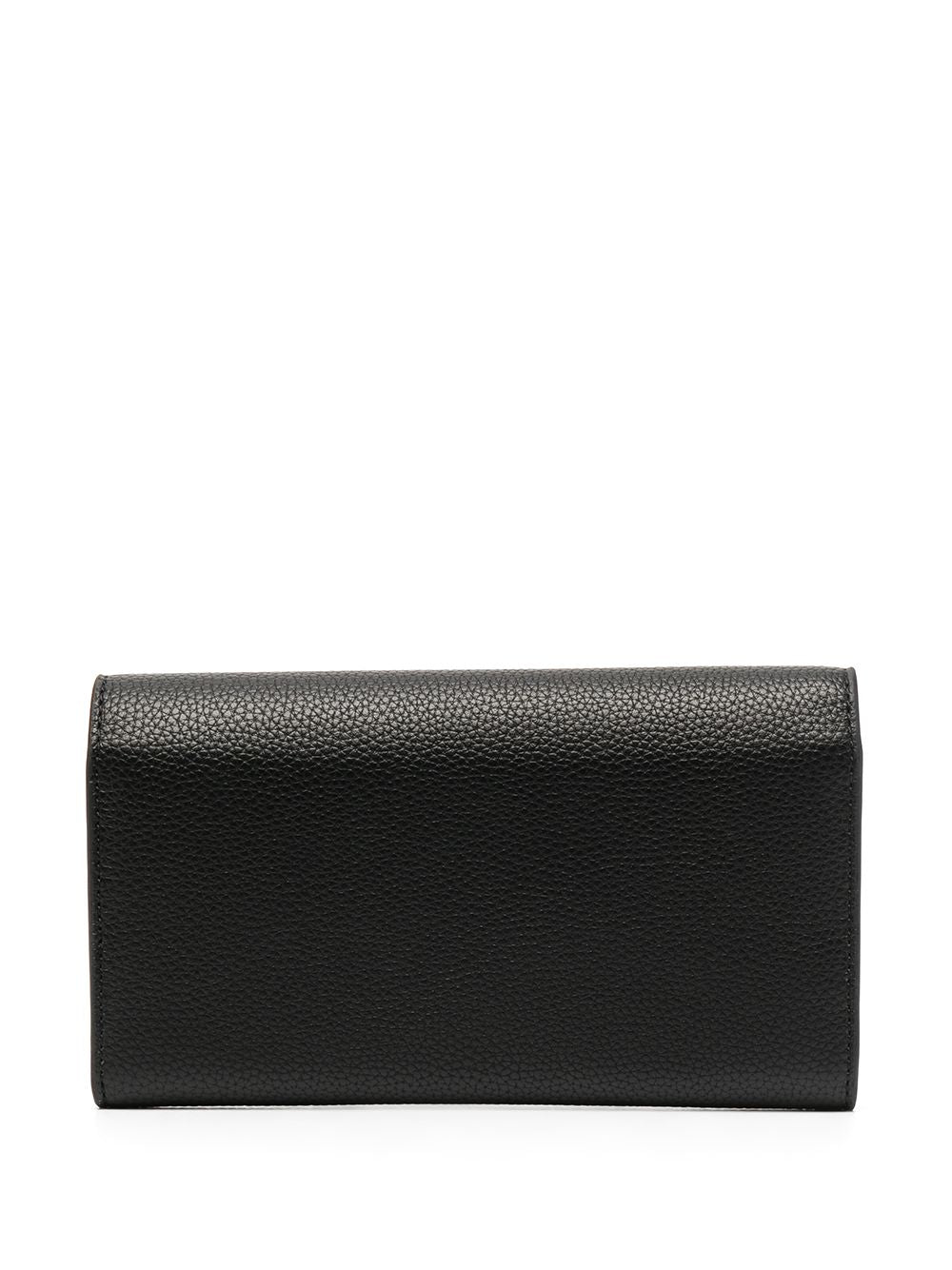 Emporio Armani embossed logo pebbled-effect wallet