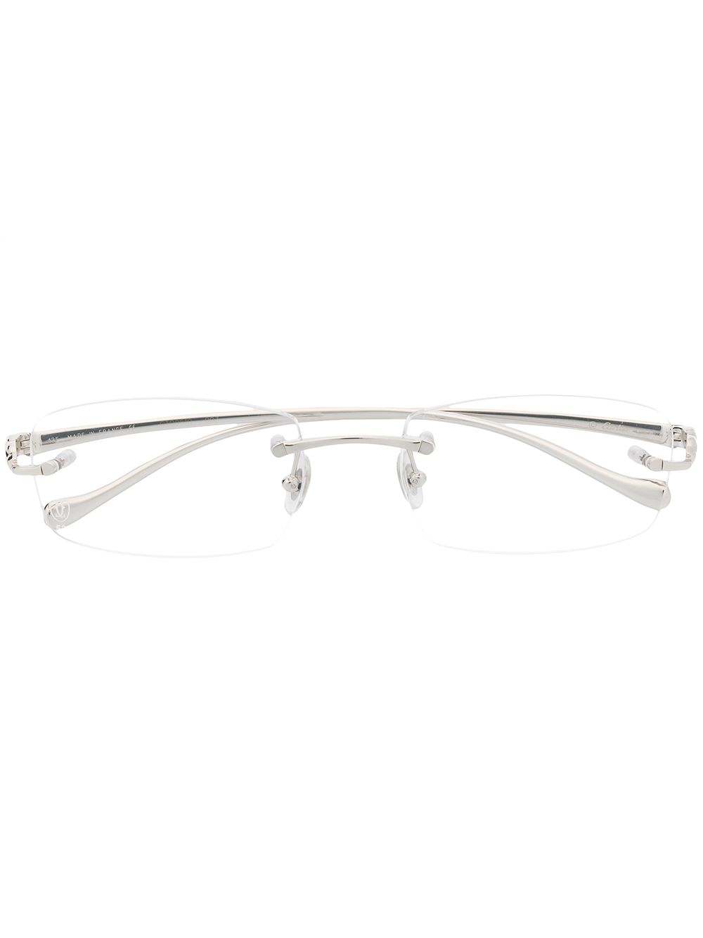 Cartier Eyewear rimless rectangular-frame glasses