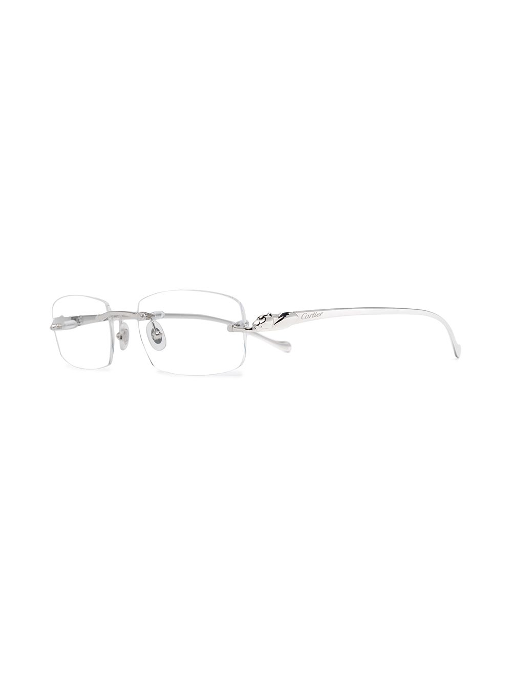 Cartier Eyewear rimless rectangular-frame glasses