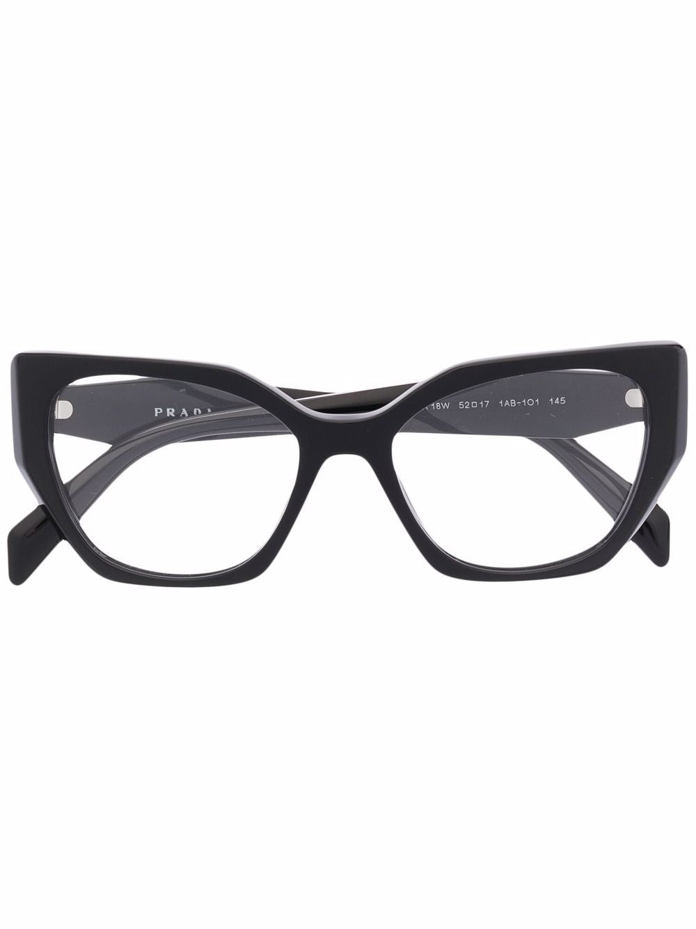 Prada Eyewear cat eye-frame logo-embossed glasses