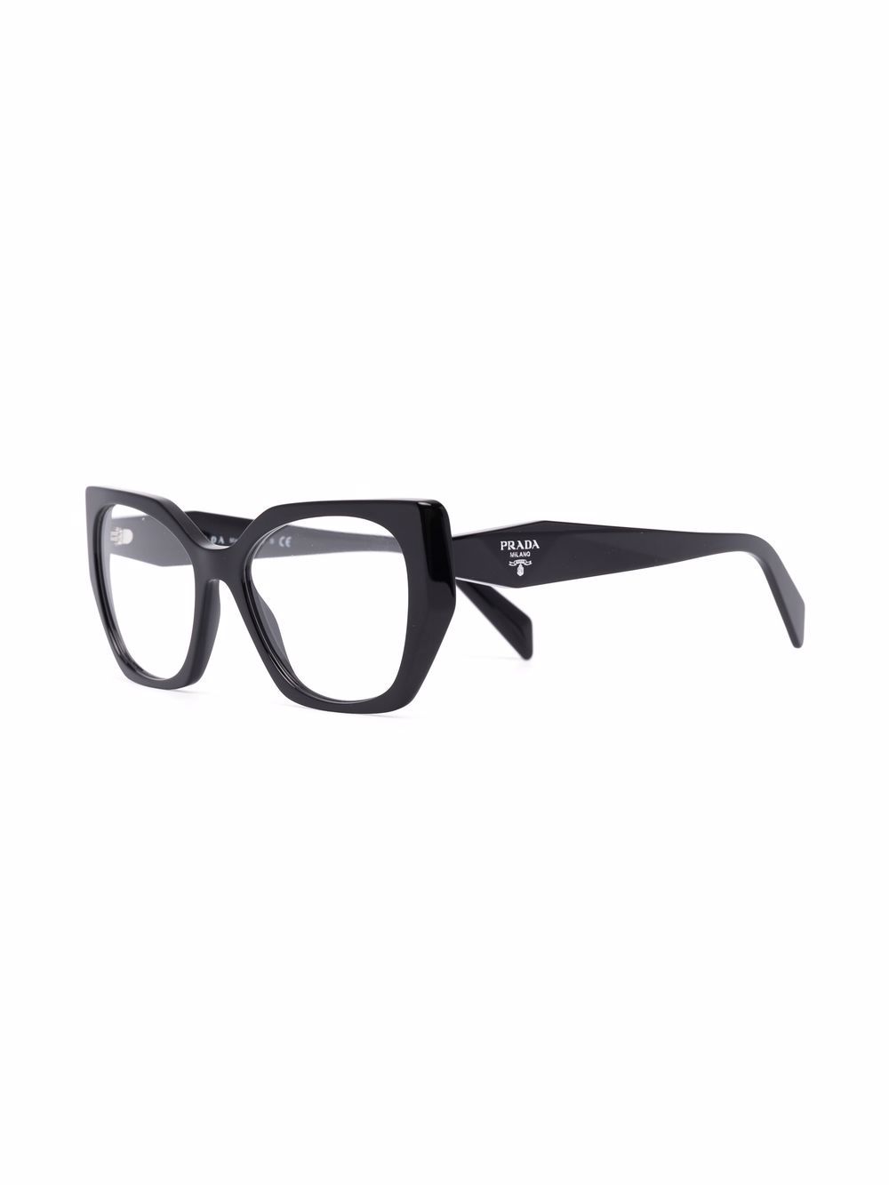 Prada Eyewear cat eye-frame logo-embossed glasses