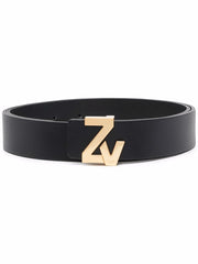 Zadig&Voltaire logo bucklet belt