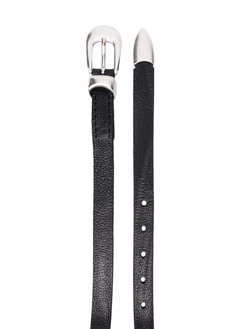 OUR LEGACY pin-buckle leather belt