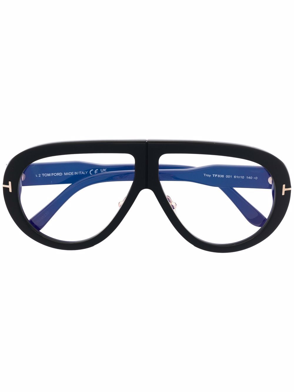 Lunettes de soleil à monture pilote Troy de TOM FORD Eyewear 