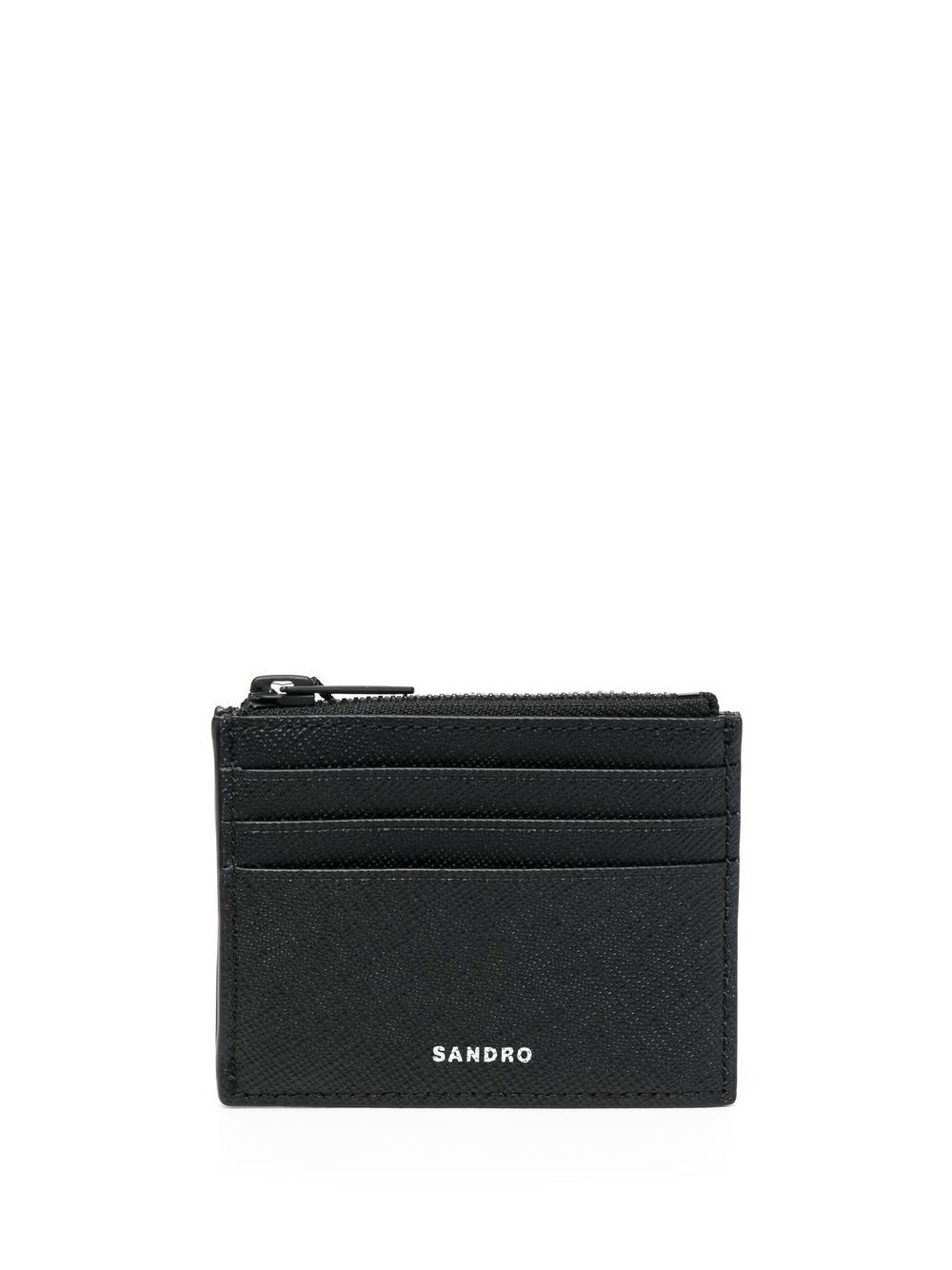 SANDRO logo-lettering card holder