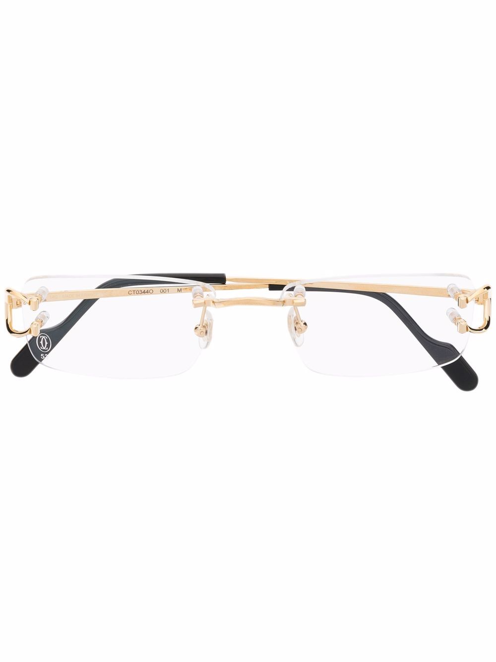 Cartier Eyewear rimless square-frame glasses