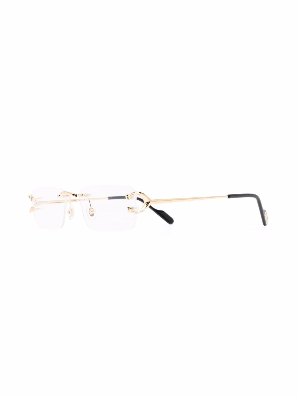 Cartier Eyewear rimless square-frame glasses