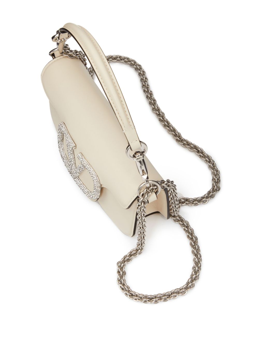 Valentino Garavani small Locò crystal-embellished shoulder bag