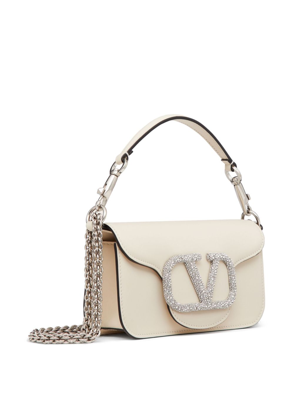 Valentino Garavani small Locò crystal-embellished shoulder bag