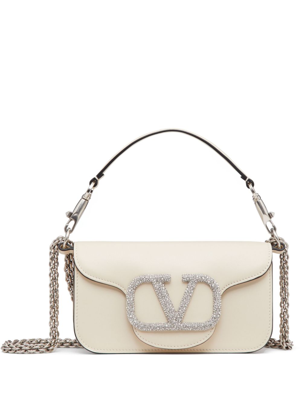 Petit sac bandoulière Locò orné de cristaux Valentino Garavani 