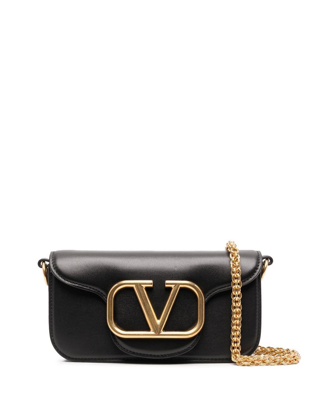 Valentino Garavani Black leather small LocÃ² handbag