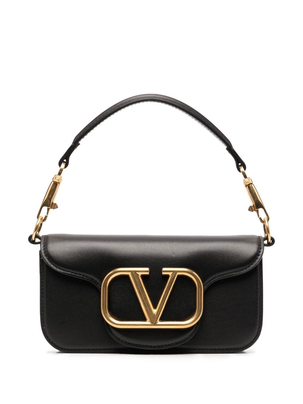 Valentino Garavani Black leather small LocÃ² handbag