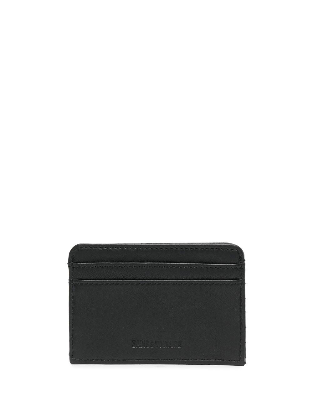 Zadig&Voltaire logo-plaque lambskin wallet