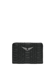 Zadig&Voltaire logo-plaque lambskin wallet