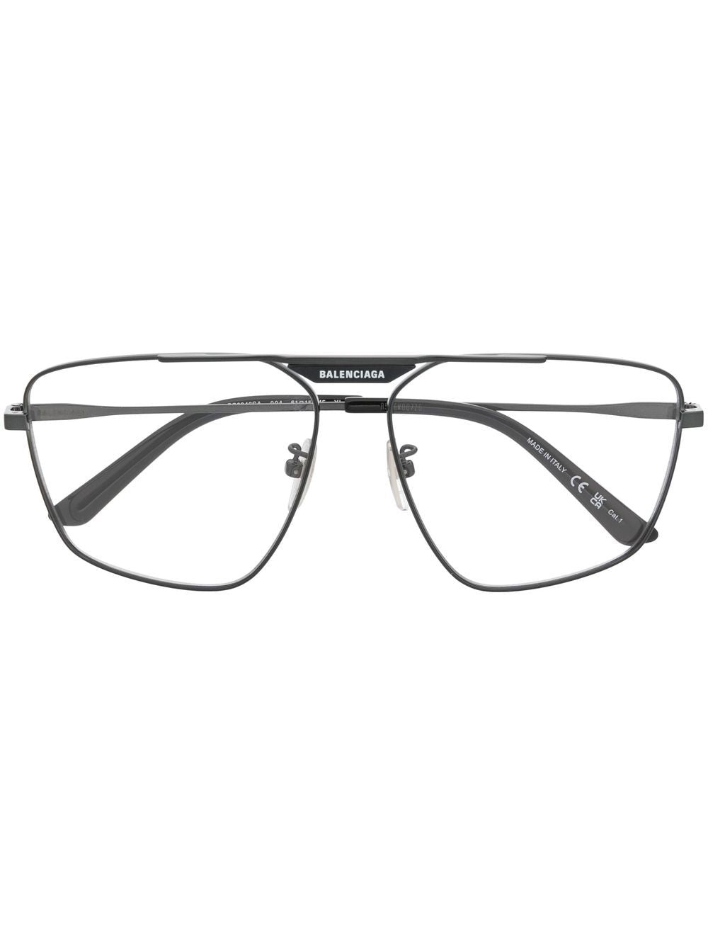 Balenciaga Eyewear polished-effect pilot-frame glasses