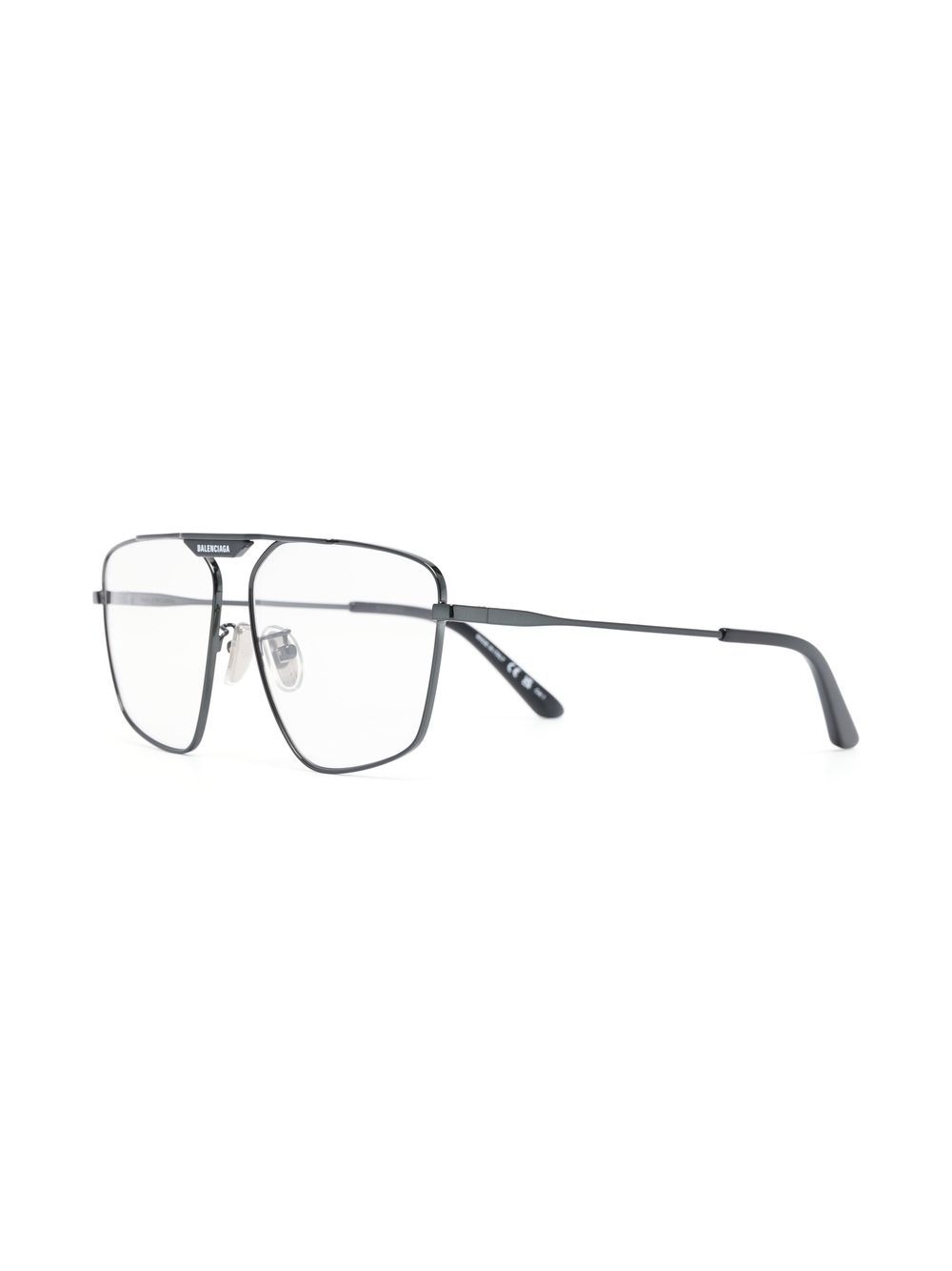 Balenciaga Eyewear polished-effect pilot-frame glasses