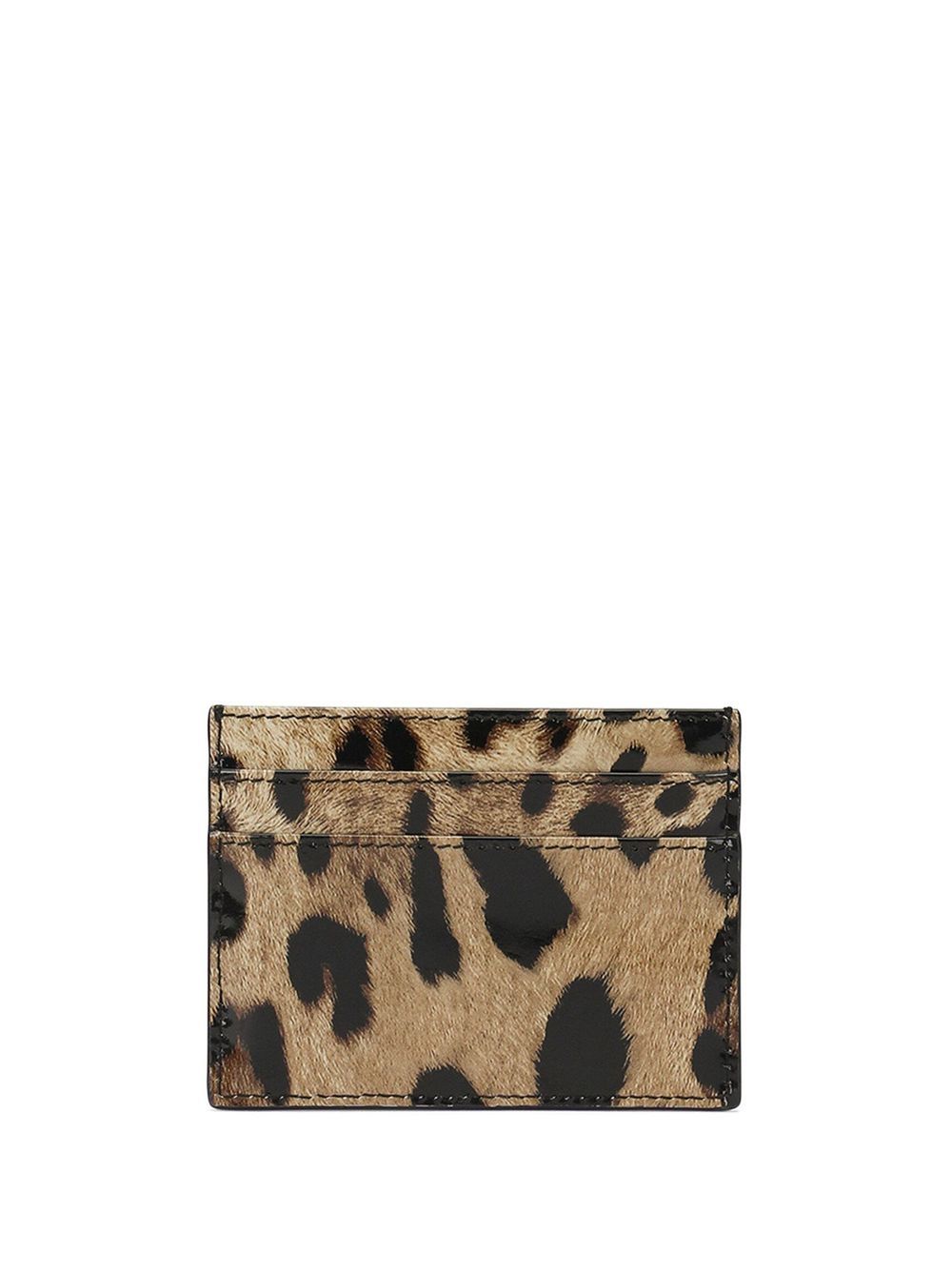 Dolce & Gabbana leopard-print leather card holder