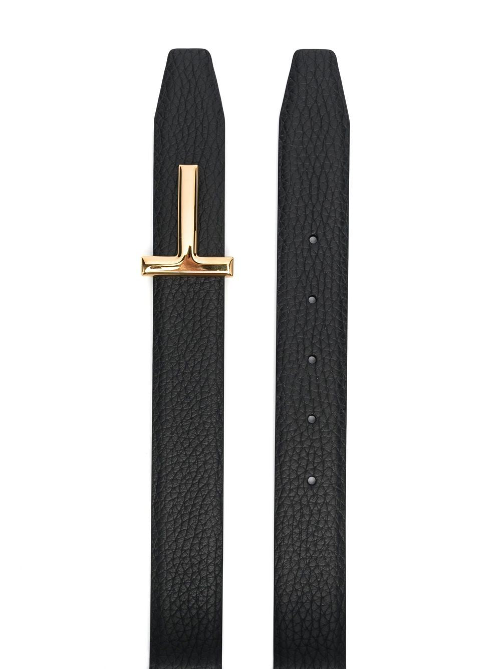 TOM FORD logo-plaque 30mm leather belt