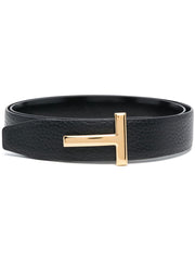 TOM FORD logo-plaque 30mm leather belt