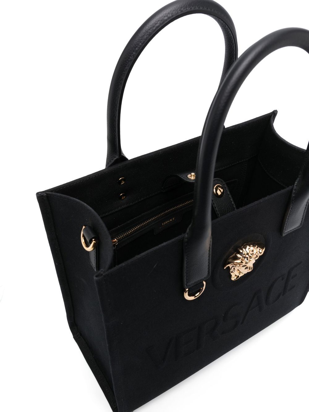 Versace petit sac cabas en toile La Medusa 