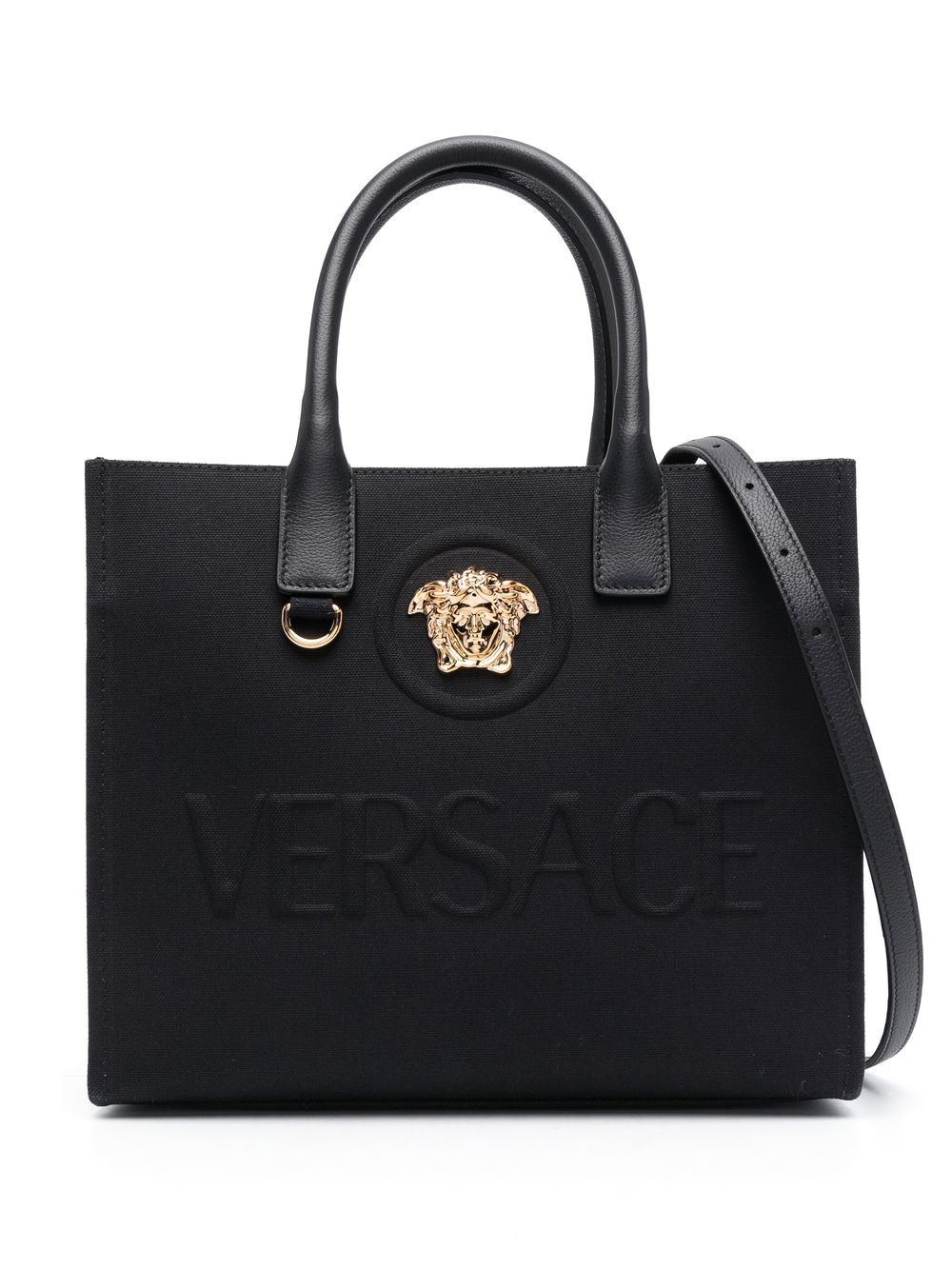 Versace petit sac cabas en toile La Medusa 