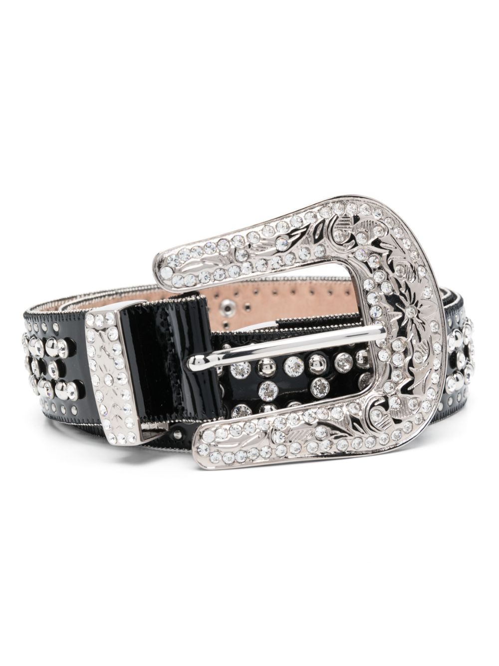 Ceinture en cuir ornée de cristaux Philipp Plein 