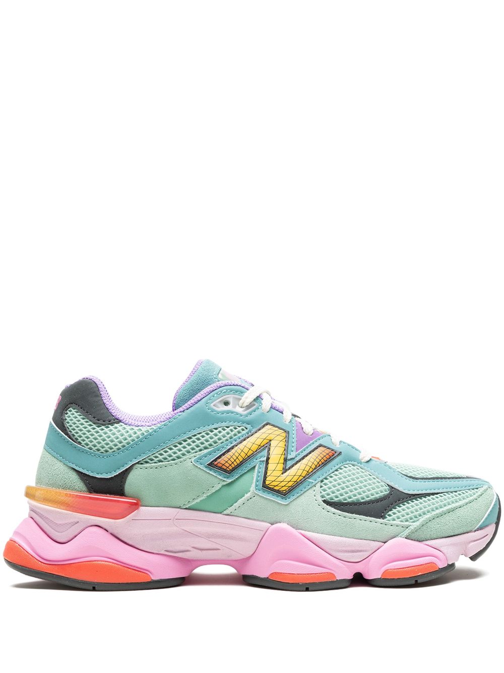 New Balance 9060 "Sage Leaf/Neo Flame" sneakers