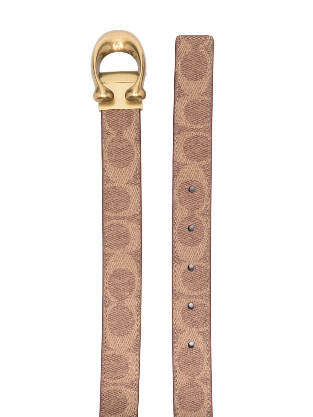 Coach monogram-print buckle-fastening belt