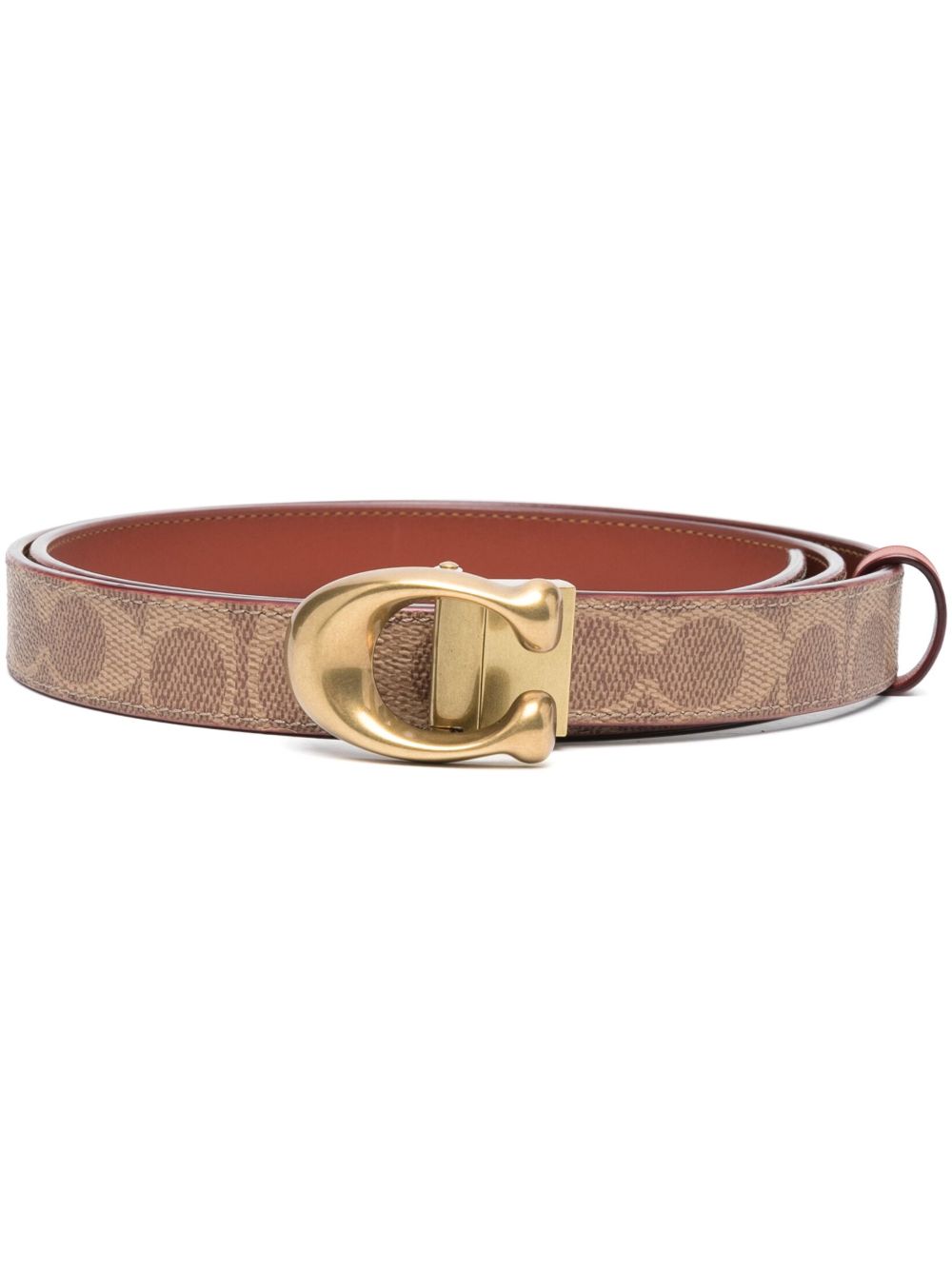 Coach monogram-print buckle-fastening belt