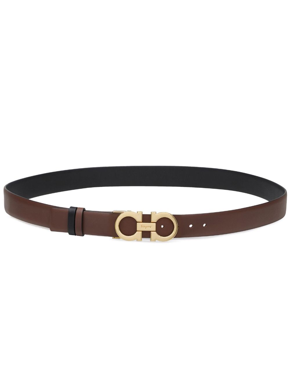 Ferragamo Gancini-buckle reversible leather belt