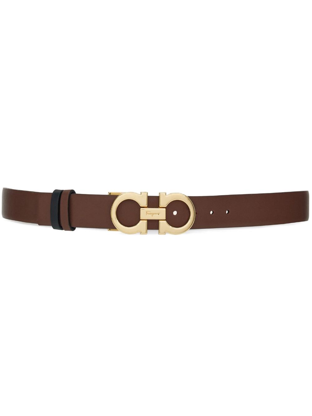 Ferragamo Gancini-buckle reversible leather belt