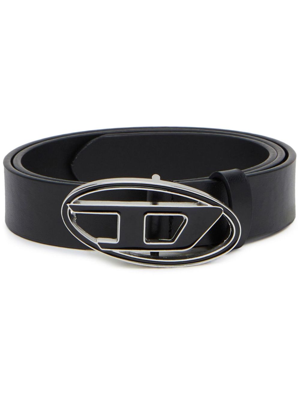 Diesel 1DR logo-buckle leather belt