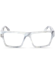 Off-White Eyewear marbled square-frame optical glasses