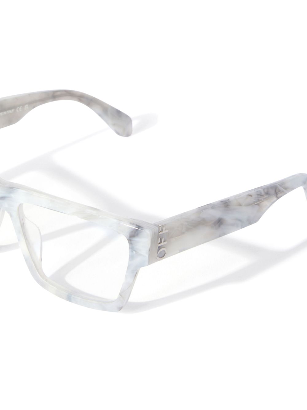 Off-White Eyewear marbled square-frame optical glasses