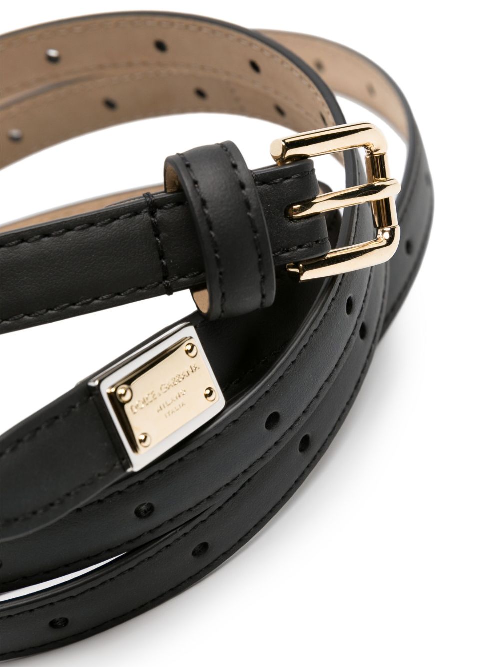 Dolce & Gabbana buckled leather belt