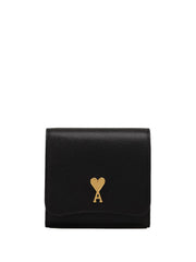 AMI Paris Paris Paris compact leather wallet