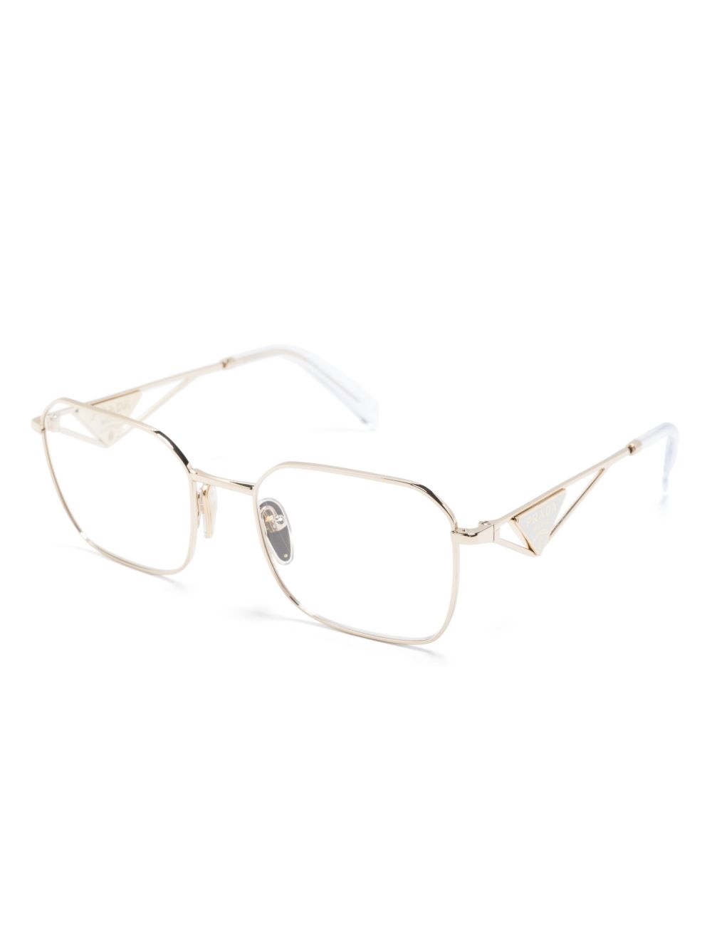 Prada Eyewear triangle-logo square-frame glasses