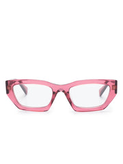 Miu Miu Eyewear logo-plaque rectangle-frame glasses