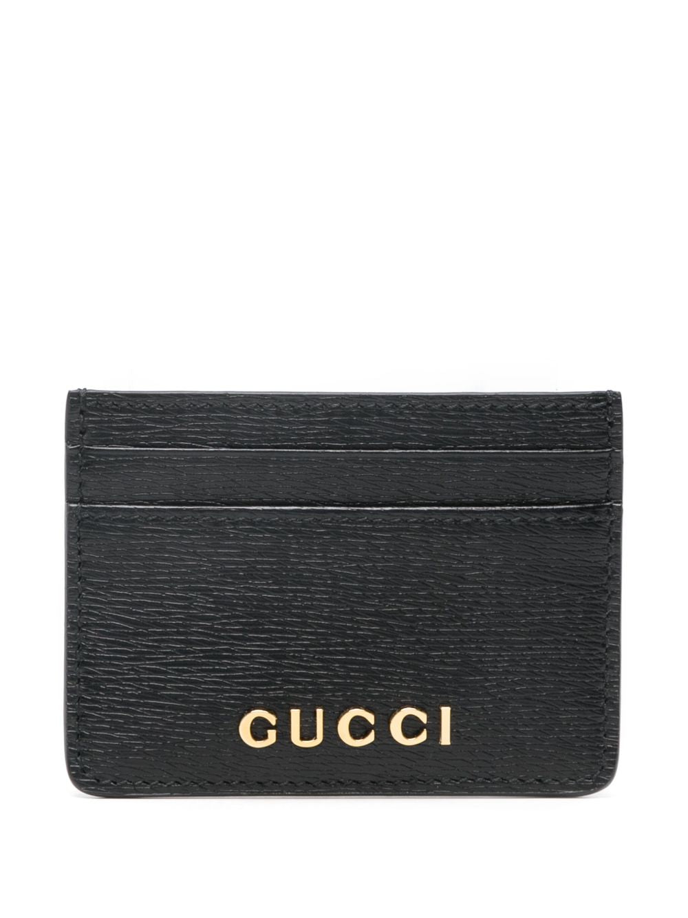 Gucci logo-lettering card holder