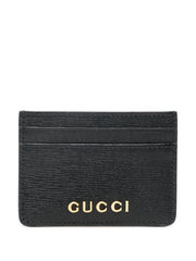 Gucci logo-lettering card holder