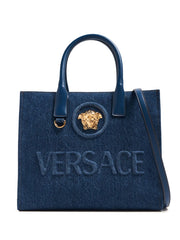 Versace sac cabas en jean La Medusa 