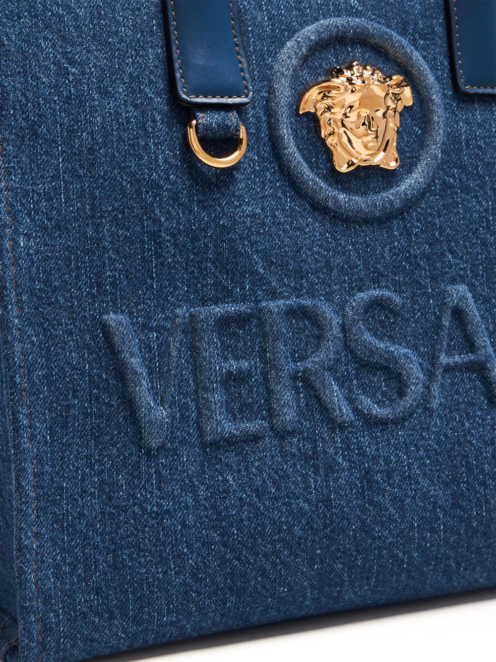 Versace sac cabas en jean La Medusa 