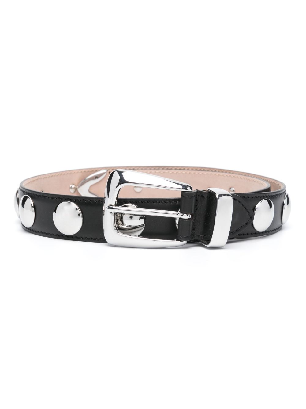 KHAITE studded leather belt