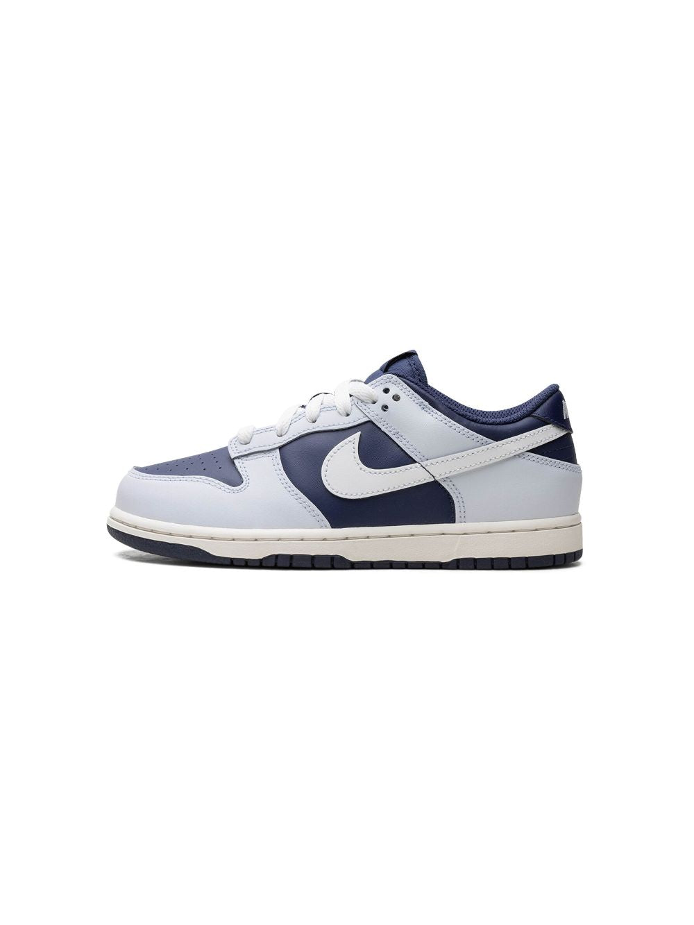 Nike Kids Dunk Low "Football Grey/Midnight Navy/Summit White" sneakers